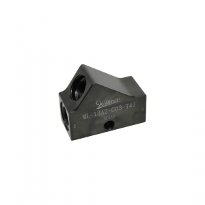 Rohrleitungsgehäuse geradeCavity: T-13AAnschluss 1 und 2: G3/8"Material: Stahl; ML-13A2-G03-T41